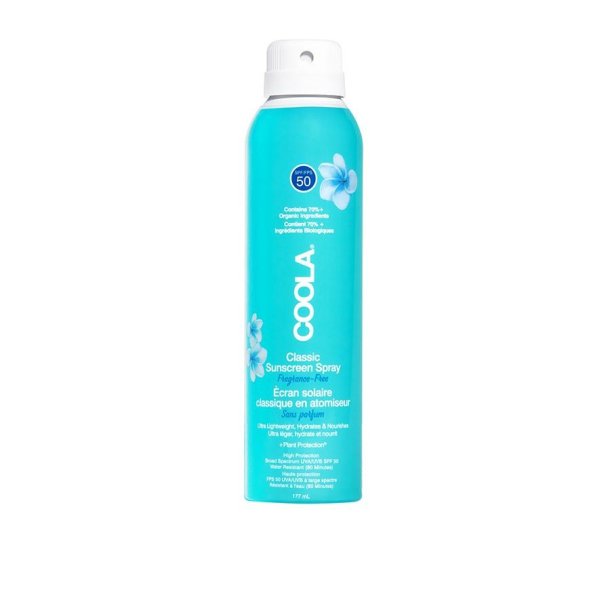 COOLA Classic Body Spray Fragrance-Free SPF 50, 177 ml