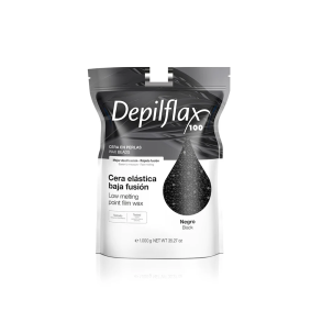 Depilflax Elastic Film Wax Pearls Black 1 kg