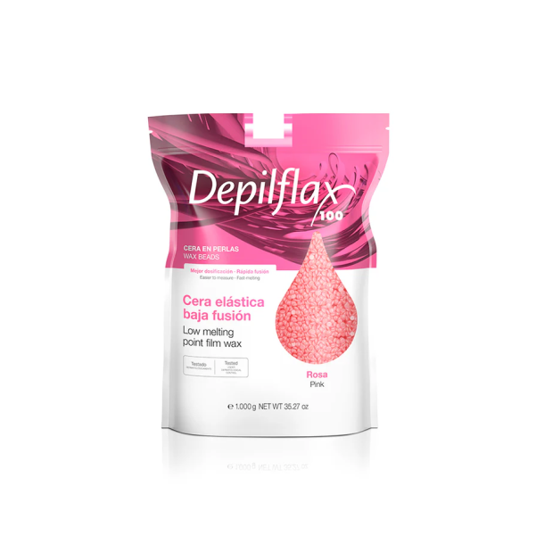 Depilflax Elastic Film Wax Pearls Pink 1 kg